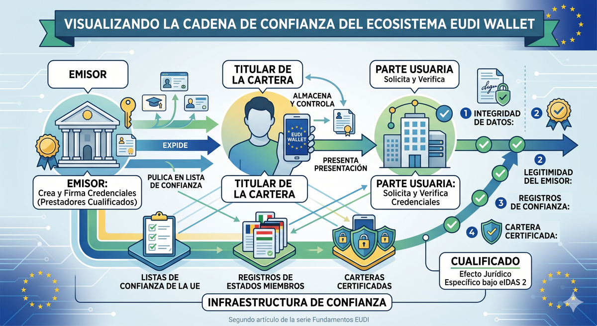 Cómo funciona el modelo de confianza de EUDI — y por qué es diferente a lo que conoces